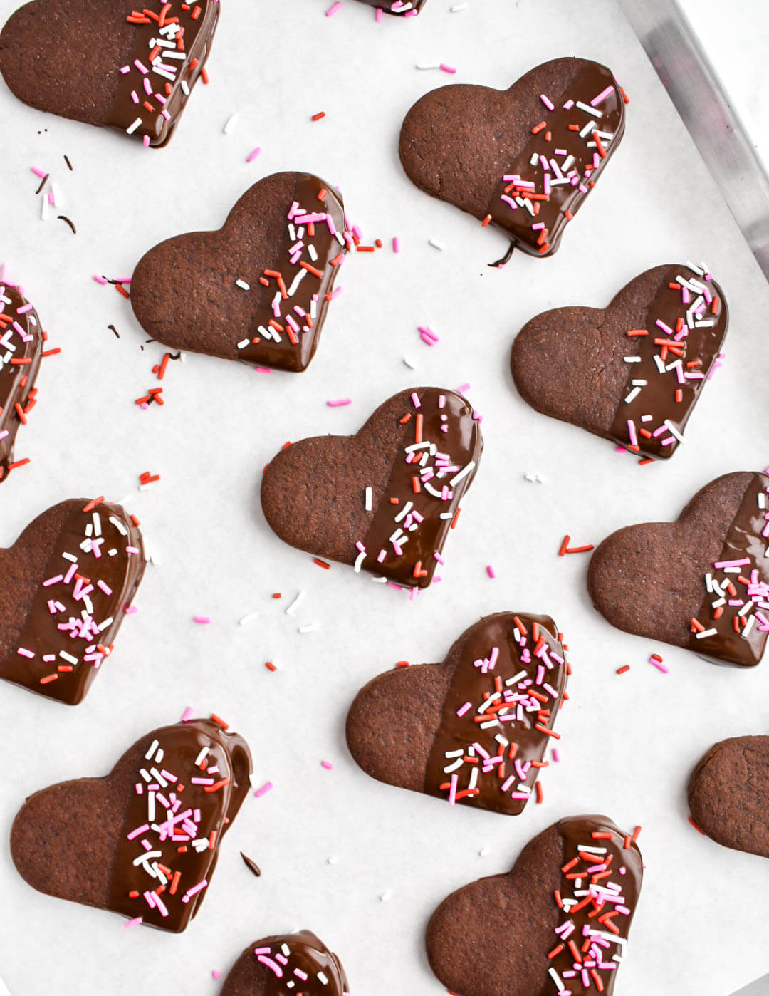 heart-shaped cookies