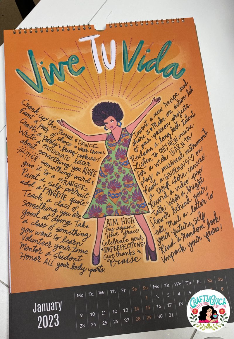 Crafty Chica wall calendar