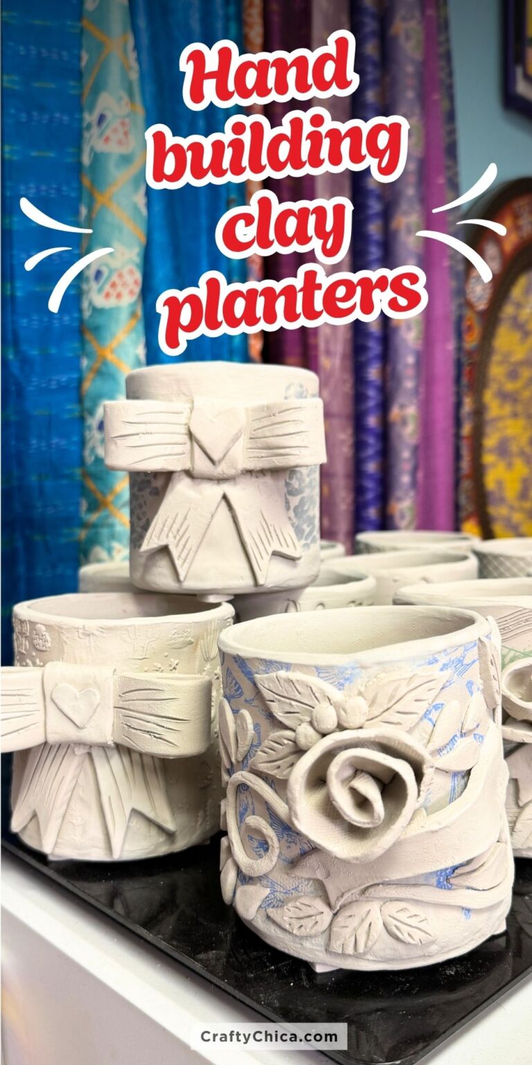 hand building ceramics: diy clay planters