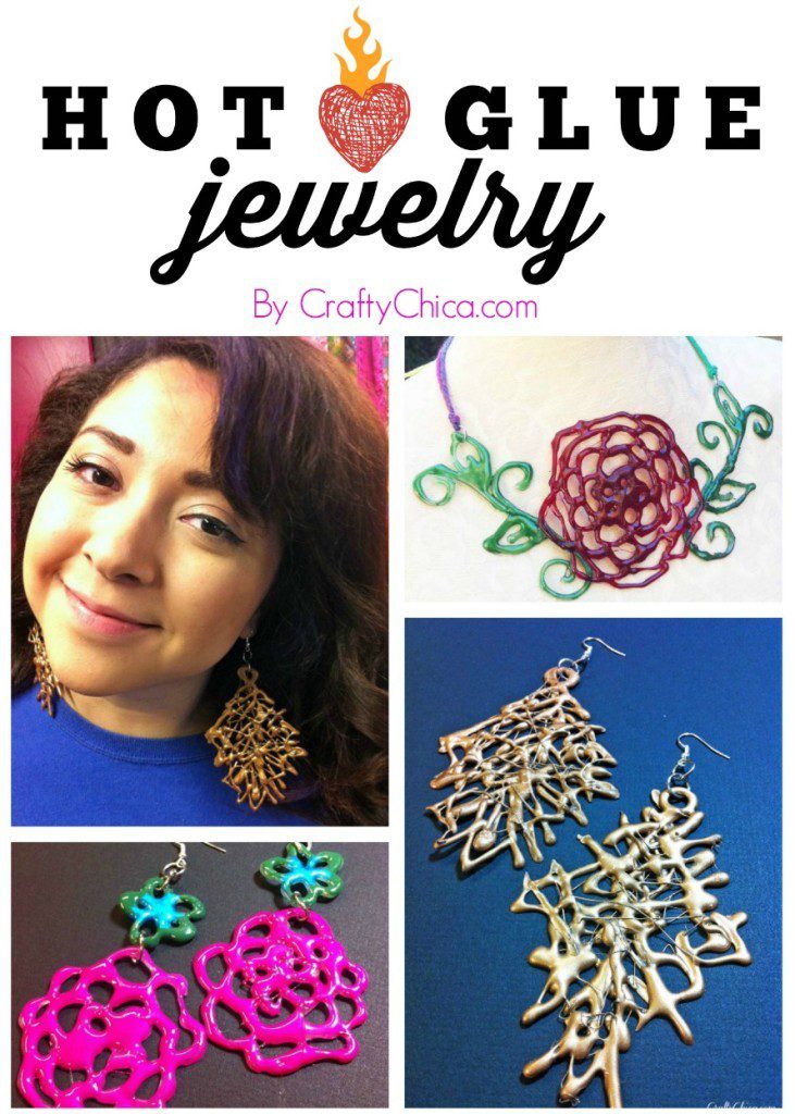 Hot Glue Jewelry by CraftyChica.com