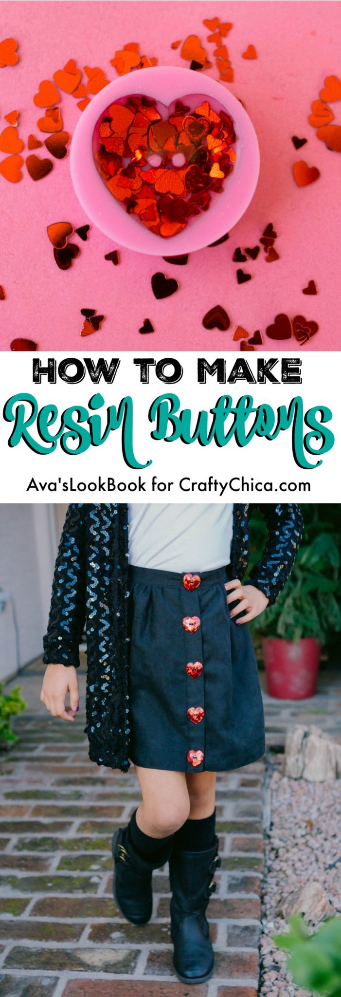 How to make resin button, CraftyChica.com