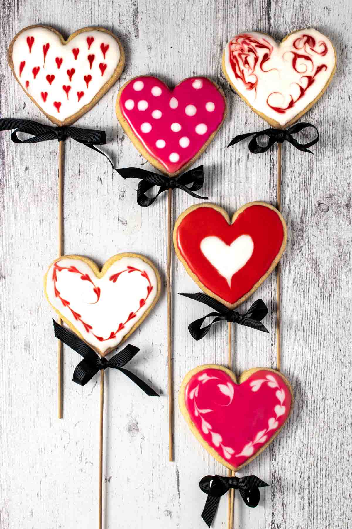 heart-shaped cookies