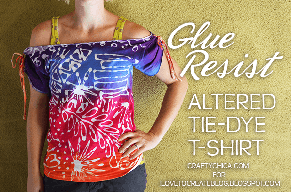 Glue resists tee by Crafty Chica.