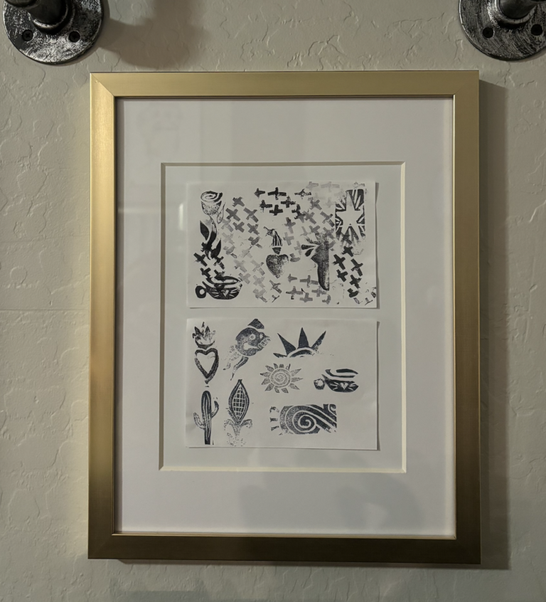 Framed StorytellingStamping cards